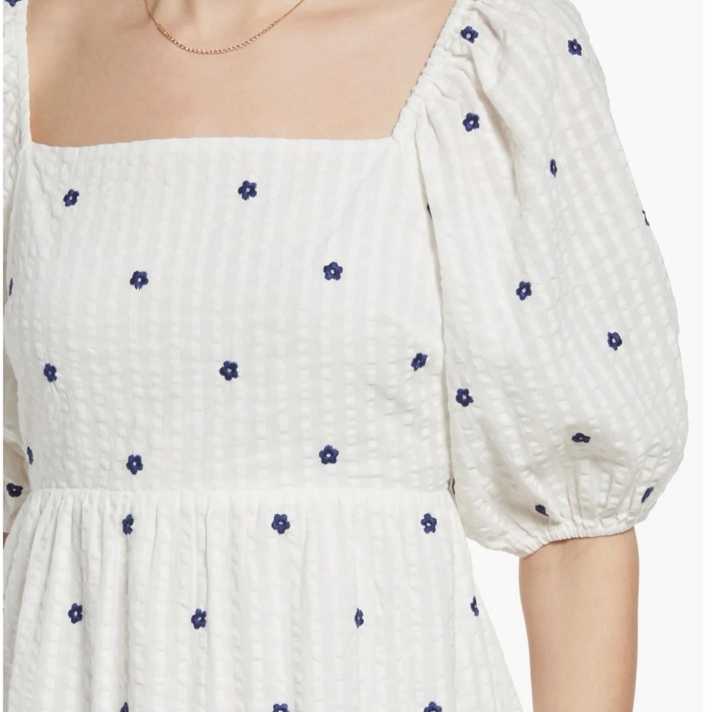 Rails Selene Floral Embroidered Cotton Fit & Flare Dress size small - Picture 5 of 8